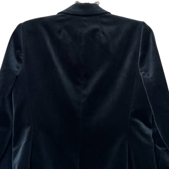 J Crew Parke Black Velvet Blazer Size 8T - Picture 10 of 16